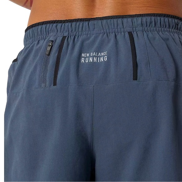 NEW BALANCE Impact 5" Running Shorts Mens SIZE 2XL Thunder Bay Grey Athletic NWT - Picture 6 of 16